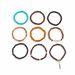 ethnic Stacking Beaded Elastic Bracelet Personalized Maillard Retro Bull Head Turquoise Round Bead Hand Jewelry_ipsvogv.com