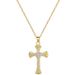 【 】 Cross Light Luxury Charm Gorgeous Full Diamond Necklace Women's Versatile Clavicle Titanium Steel Chain_ipsvogv.com