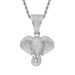 Pendants & Charms Ins New Hot Sale Retro Elephant Head Hip Hop Pendant Gold Micro Inlaid Zircon Animal Hip Hop Jewelry_ipsvogv.com