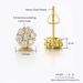 Men’s Jewelry Set Fashion New 7mm Flower Thread Earrings For Women Micro Inlaid Zircon Gold Plated Earrings E Popular Hip Hop Earrings_ipsvogv.com