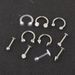 Puncture suit 10 pieces body piercing jewelry suit nose stud nose ring earrings ear bone stud CARTILAGE_ipsvogv.com