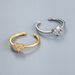 Women’s Jewelry Set Fashion Women's Heart Diamond Zircon CZ Index Finger Ring Popular Light Luxury Open Design Ring Net Celebrity Trend_ipsvogv.com