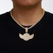 New Full Diamond Wing Alloy Pendant Hip-Hop Cuban Tennis Twist Chain_ipsvogv.com