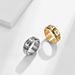 Simple trendy wear digital rotating ring decompression rotating titanium steel Arabic numeral ring_ipsvogv.com