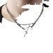 Hip Hop Cuban Titanium Steel Men's Necklace Versatile And Unique, Colorless Splicing Collar Chain Instagram Style_ipsvogv.com