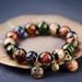 Traditional Chinese blessing incense gray glass bracelets, ensuring peace, transporting blessings, attracting wealth, and clearing negative energy_ipsvogv.com