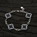 Women's Jewelry Four Leaf Clover Titanium Steel Bracelet Jewelry Simple Five Flower Chain Stainless Steel Hand Jewelry_ipsvogv.com