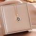 New High-end Italian Brushed Hollow Four Leaf Clover Necklace, Women's Gold-plated Pendant, Titanium Steel Lock Chain_ipsvogv.com