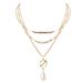 Necklaces Personalized Special Shaped Pearl Pendant Clavicle Chain Multi Layer Necklace For Women_ipsvogv.com