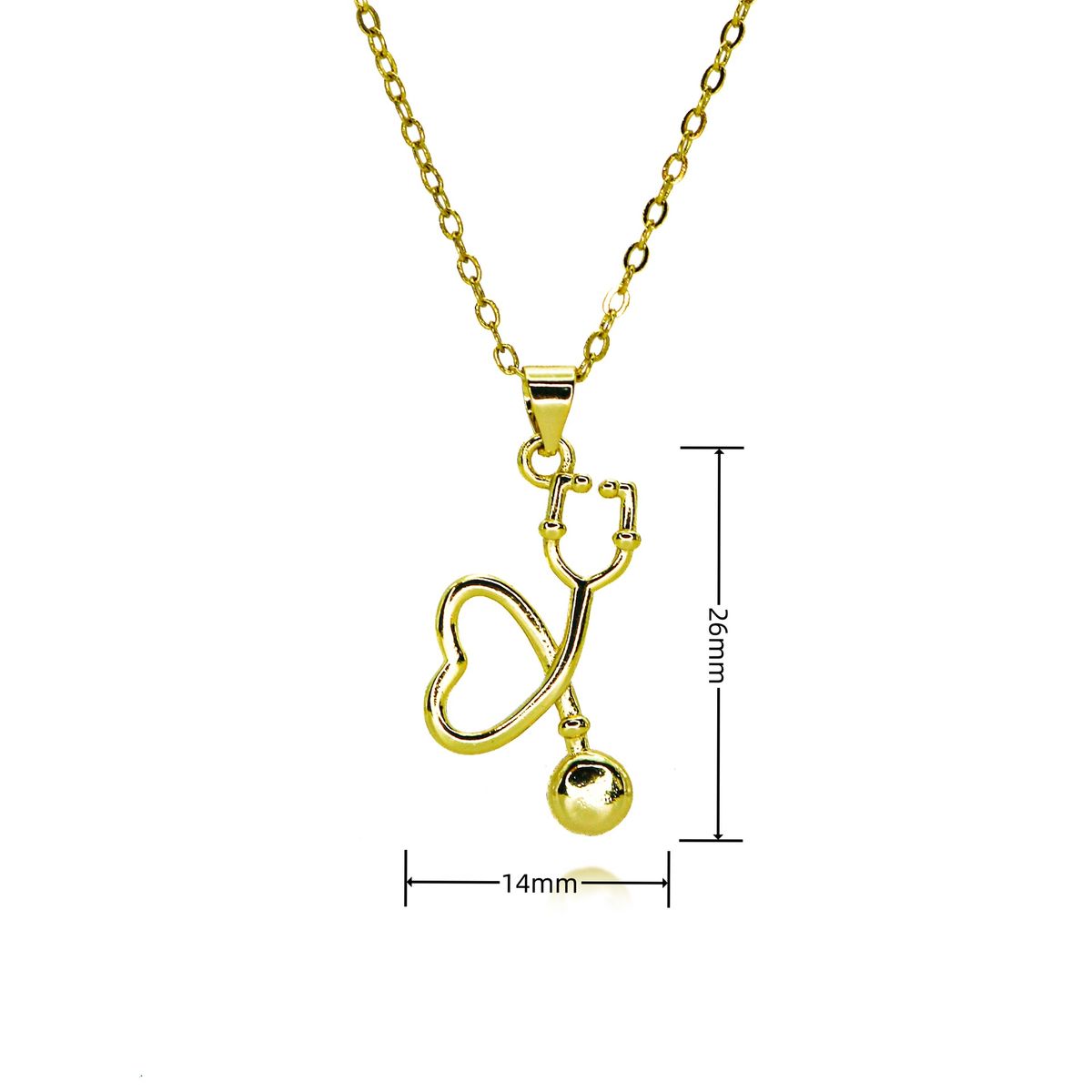 Hot Selling Simple Pendant Micro Inlaid Pendant Doctor Gift Stethoscope Light Luxury Fashion Versatile Necklace_ipsvogv.com
