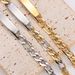 AML Fashion Stainless Steel 3:1NK Pressed Middle Flower Curved Tag Splicing Chain Hip-Hop Men_ipsvogv.com