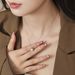 Sweet S Sterling Silver Pearl Necklace, Single Piece For Women, Elegant, Luxurious, High-end, Geometric Circular_ipsvogv.com