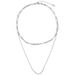 Simple And Versatile Double Layer Splicing Necklace For Men And Women Hip Hop Personality Stacked Snake Bone Clavicle Necklace_ipsvogv.com