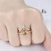 Sanjieins New Champagne Zircon Ring Women's Engagement Pair_ipsvogv.com