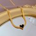 Body 【 Full Titanium Steel 】 Love Double-Sided Furnace Gold Necklace For Women Instagram Internet Celebrity Collarbone 【 】_ipsvogv.com