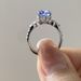 New Blue Artificial Zircon Ring, Women's Engagement Ring_ipsvogv.com