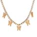 Cuban Necklace Rhinestone Butterfly Pendant Hip Hop Jewelry Tennis Choker_ipsvogv.com
