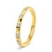 Women's Jewelry Stainless Steel Small Fragrance Style 2MM Wide K Gold Pyramid Diamond Ring Jewelry Accessories_ipsvogv.com