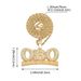 Hip hop rhinestone splicing letter pendant Creative trend OBO alloy English alphabet necklace pendant_ipsvogv.com