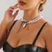 Sweet Cool Wind Black Ribbon Bow Love Necklace Women's Niche High-end Pearl Necklace_ipsvogv.com