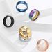 Men And Women's Jewelry Matte Brushed Simple Titanium Steel Ring Vacuum Plating Can Be Engraved_ipsvogv.com
