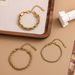 Zhenmang INS Electroplated Circle Personality Simple Ring Gold Plated Double Layer Embossed Braided Bracelet For Men And_ipsvogv.com