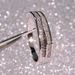 Cao Shi's Best-selling Index Finger Ring Features Double-layer Misaligned Design With Micro Inlaid Simulation Ring,_ipsvogv.com