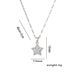 Chinese Style Exquisite And High-end Five Pointed Star Titanium Steel Necklace, Women's Micro Inlaid Zircon Collarbone_ipsvogv.com