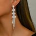 Unisex Classical Earrings Super Long Rhinestone Tassel Nightclub Earrings Dress Party Earrings Jewelry_ipsvogv.com