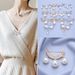 Diamond pearl brooch dress suit versatile pin accessories light luxury temperament clothing accessories fashion brooch_ipsvogv.com