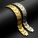 Hot-Selling Men's Square Stone Dominant Germanium Particle Four-in-One Wide Magnetic Therapy Bracelet_ipsvogv.com
