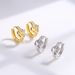Women's Jewelry Fashion Simple High End Diamond Knotted Earrings Temperament Versatile Ear Buckle Earrings_ipsvogv.com