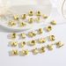 Smooth A-Z Letter Pendant Fashion DIY Jewelry Copper Gold-plated Color Preserving Necklace Accessories_ipsvogv.com
