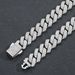 Unisex Men's Hip Hop Bar Cuban Spring Buckle Hiphop Copper Inlaid Zircon 13mm Diamond Cuban Chain Hip Hop Necklace_ipsvogv.com