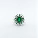 High End Jewelry Design, Green Ring, Feminine Temperament, Full Diamond Zircon Heavy Industry Inlaid French Luxury_ipsvogv.com