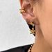 Electroplated Titanium Steel Cute Korean Color Zircon Earrings_ipsvogv.com