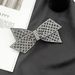 Bow clip headdress diamond girl hairpin net celebrity retro same style headband hair accessories female_ipsvogv.com
