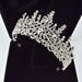 Korean style new bride crown princess birthday crown alloy inlaid rhinestone tiara hair accessories wedding dress with headband_ipsvogv.com