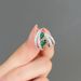 Cao Shi Ruili Magazine OL Geometric Zircon Women's Versatile Fashion Style Earrings_ipsvogv.com