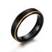 Men's Jewelry Rings Tungsten Steel Ring Black Tungsten Steel 5mm Black Gold Graduation Season Ring_ipsvogv.com