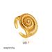 Women’s Jewelry Set Fashion Personality Open Ring Gold Irregular Shape Ring Line Spiral Ring_ipsvogv.com