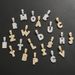 Hip hop necklace rock sugar square zirconium English letter pendant fashion hip hop men and women letter trendy personality necklace_ipsvogv.com