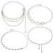 Waist Chain Combination, Gold And White K, Multiple Fashionable Geometric Accessories, Jeans Paired With Trendy Body_ipsvogv.com