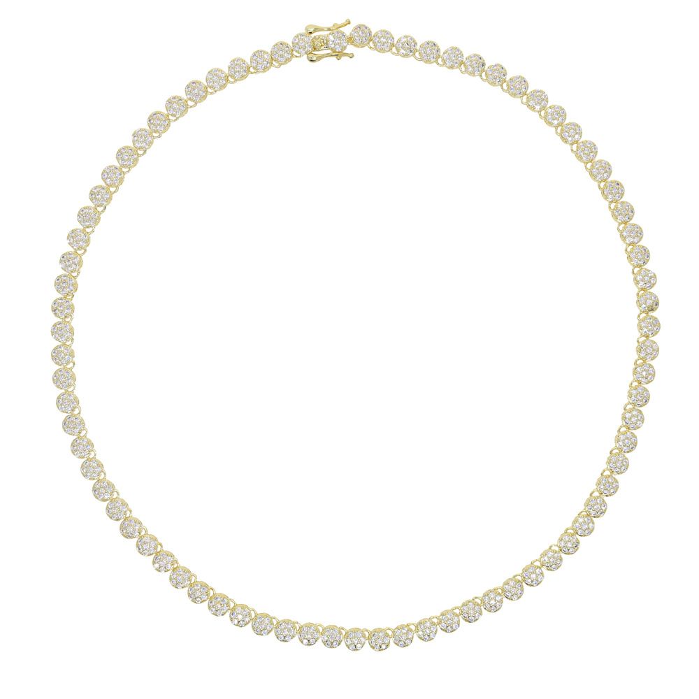Ins New Hip Hop Round Zircon Necklace Hip Hop Street Trend Men's Necklace_ipsvogv.com
