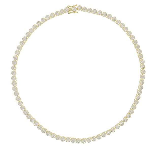 Ins New Hip Hop Round Zircon Necklace Hip Hop Street Trend Men's Necklace_ipsvogv.com