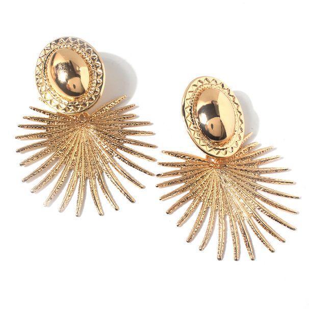 Exaggerated gold ins earrings F21170_ipsvogv.com