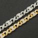Full Diamond Creative Splicing 8-Character Pig Nose Buckle Hip Hop Men's Personalized Trendy Bracelet Accessories_ipsvogv.com