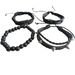 New Braided Wooden Bead Set Handmade Personality Trend Rivet Hip-Hop Bracelet For Men_ipsvogv.com
