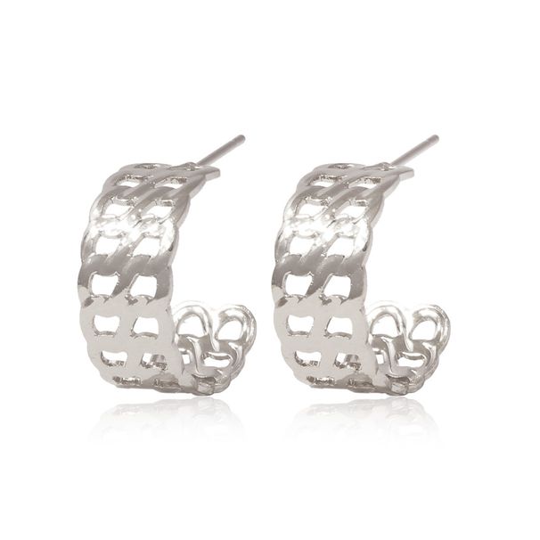 Unisex Fashion Earrings Semi Circular Hollow Gold Earrings Earrings Female_ipsvogv.com