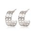 Unisex Fashion Earrings Semi Circular Hollow Gold Earrings Earrings Female_ipsvogv.com